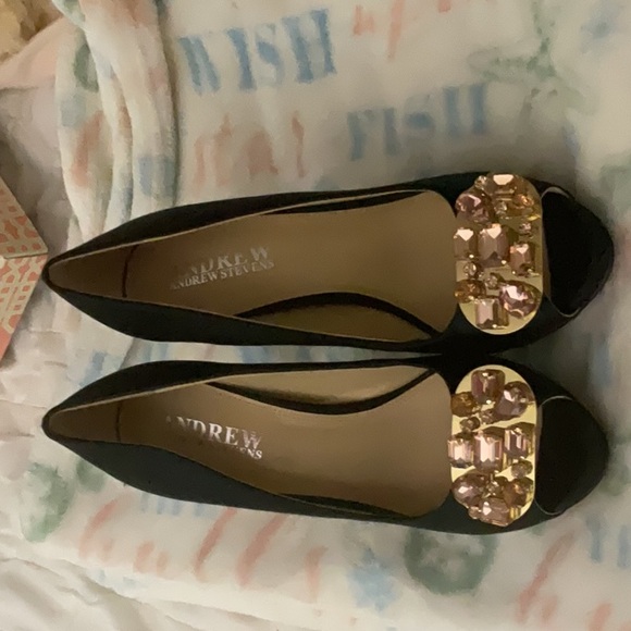 Andrew Steven’s pumps. Black   Size 7.5 - Picture 1 of 3
